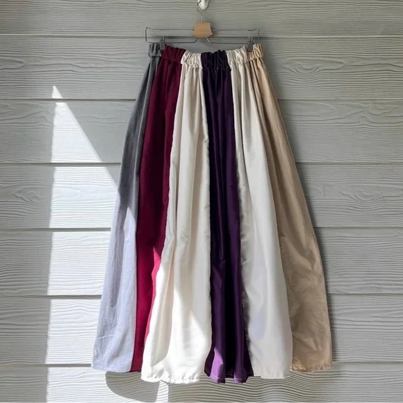 Handmade Muted Pastel Poet Maxi Skirt SKU 06206 - Picture 10 of 10